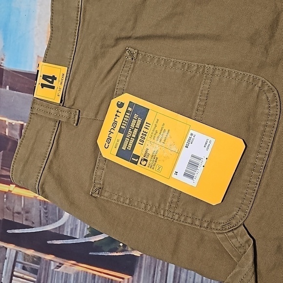 Carhartt Loose Fit Shorts High Rise Size 14 NWT - Picture 3 of 6